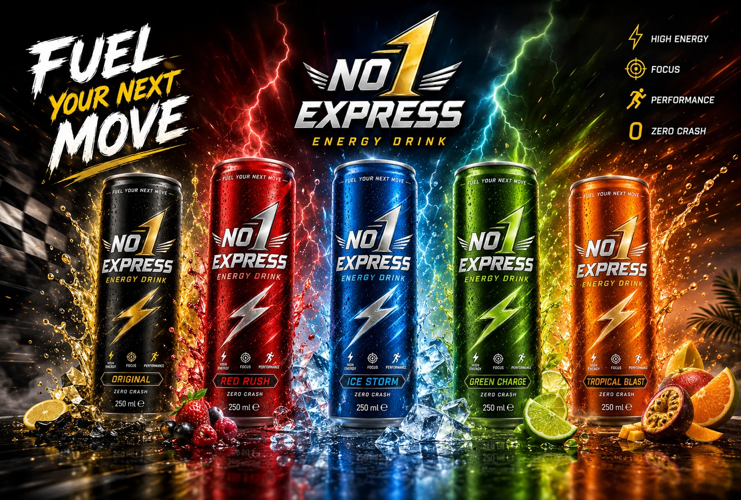 NO 1 EXPRESS five flavor campaign